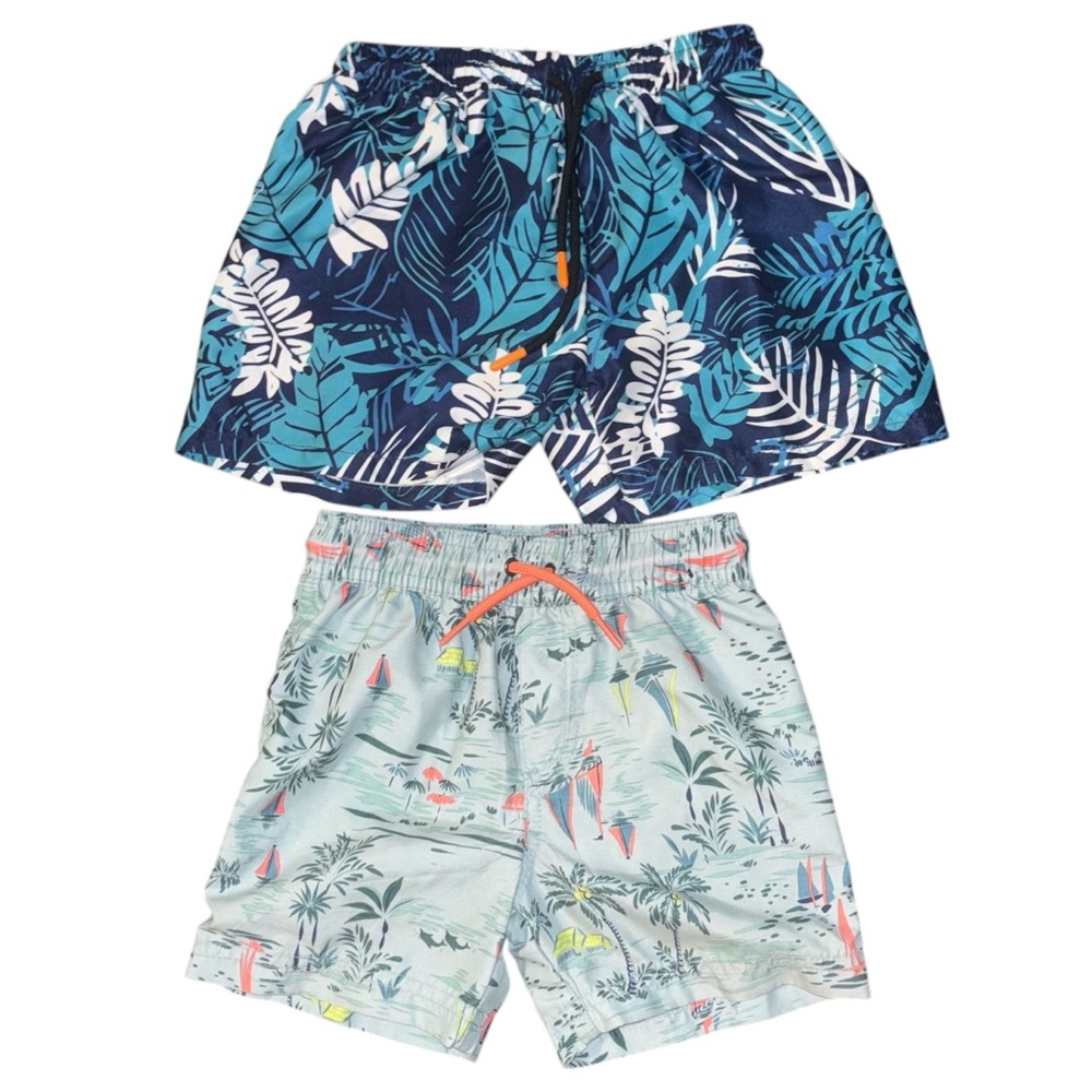 Boy Swim Trunk Lot Size 2T - 3T Toddler Boys Swim Trunks Carter & Other Lot of 2